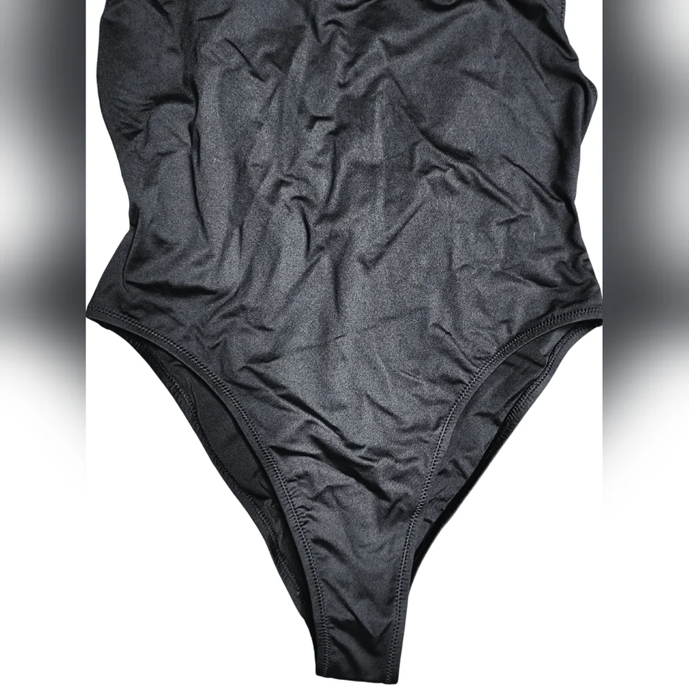 Skims Scoop Neck One Piece Swimsuit, Large NWT Black (Onyx) - Picture 2 of 6